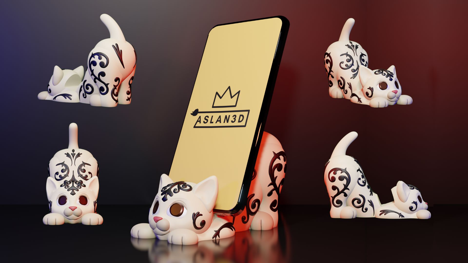 Gato Phone Ornamentado