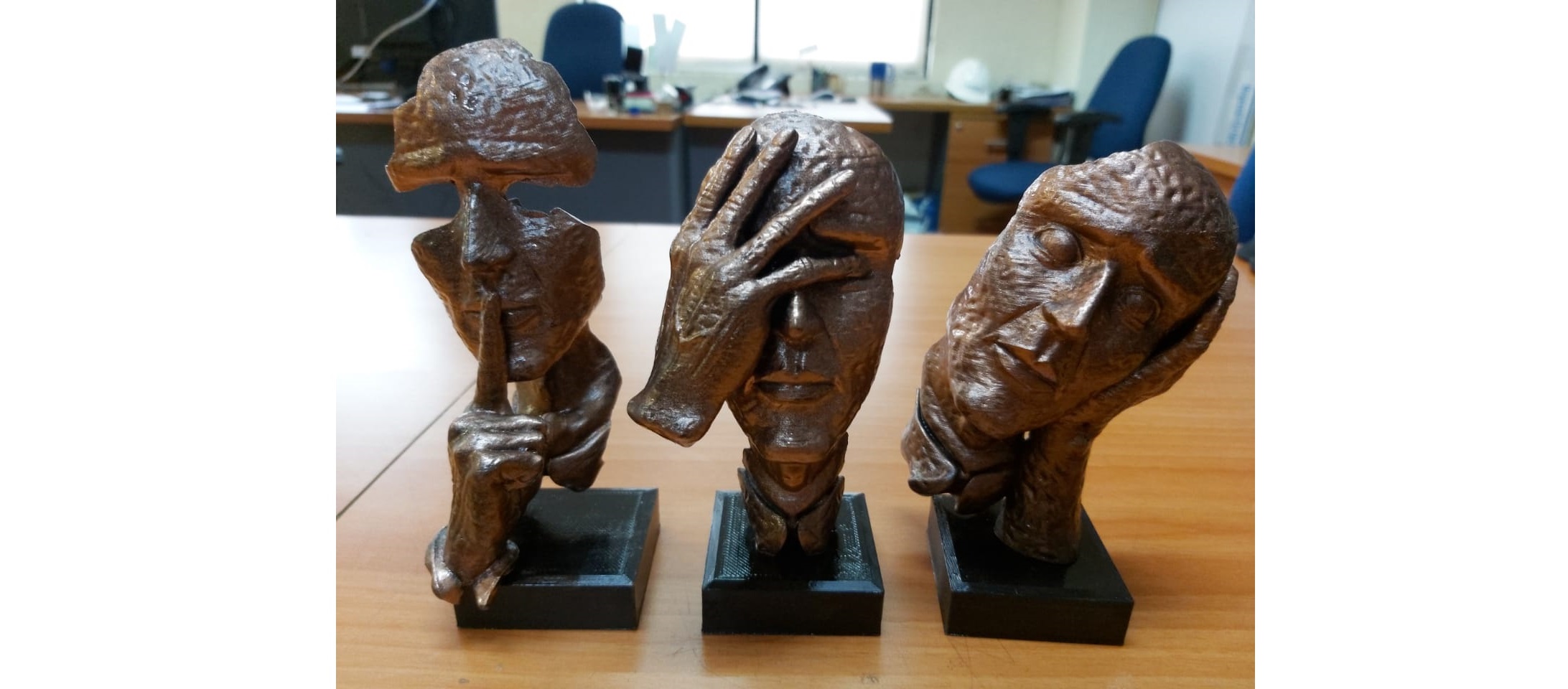 Sculpture The Three Faces