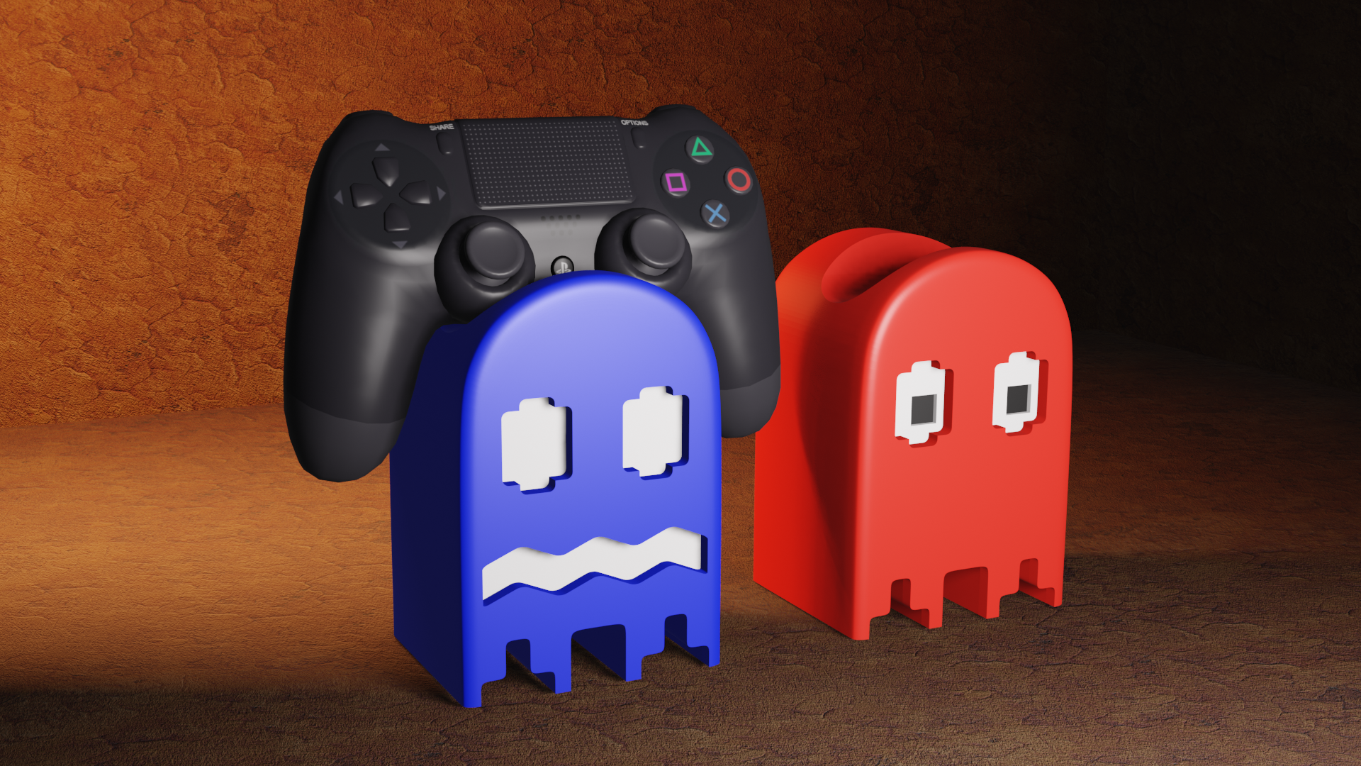 Soporte Fantasma Pacman para Control