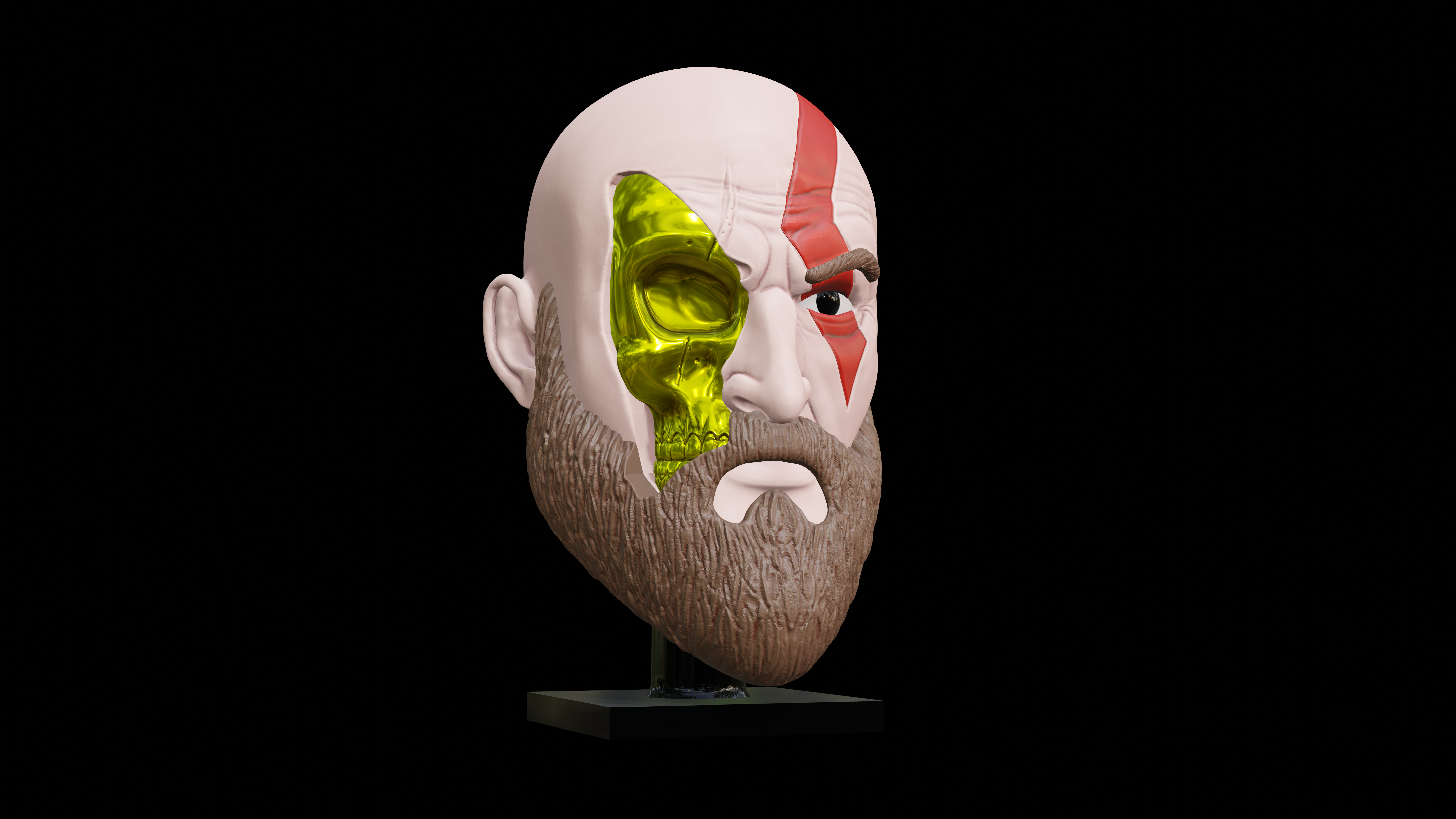Soporte Kratos Skull Headphone Holder para Celular